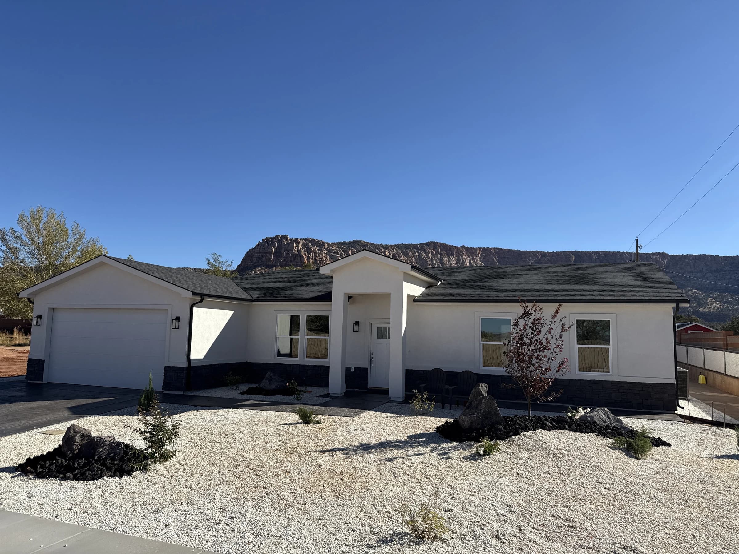Completed home with Casita